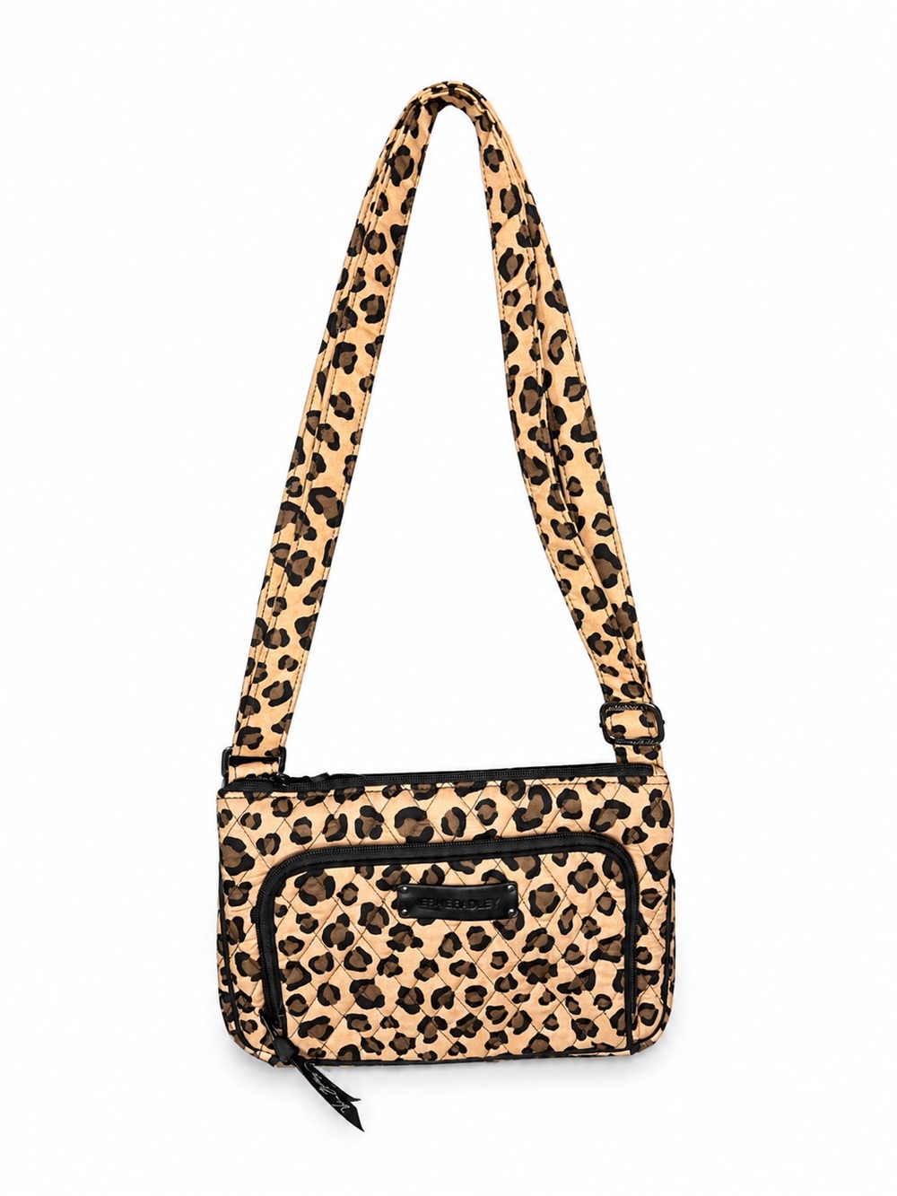 Vera Bradley Leopard Print Crossbody Bag in Tan and Black